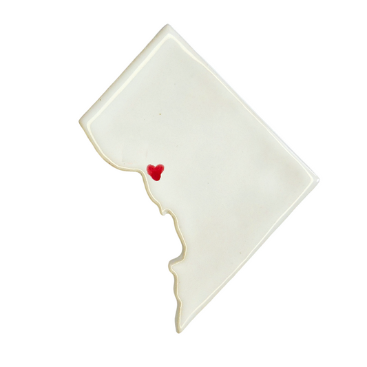 Dupont Circle Ceramic Magnet for Fridge | Handmade Washington DC Gift