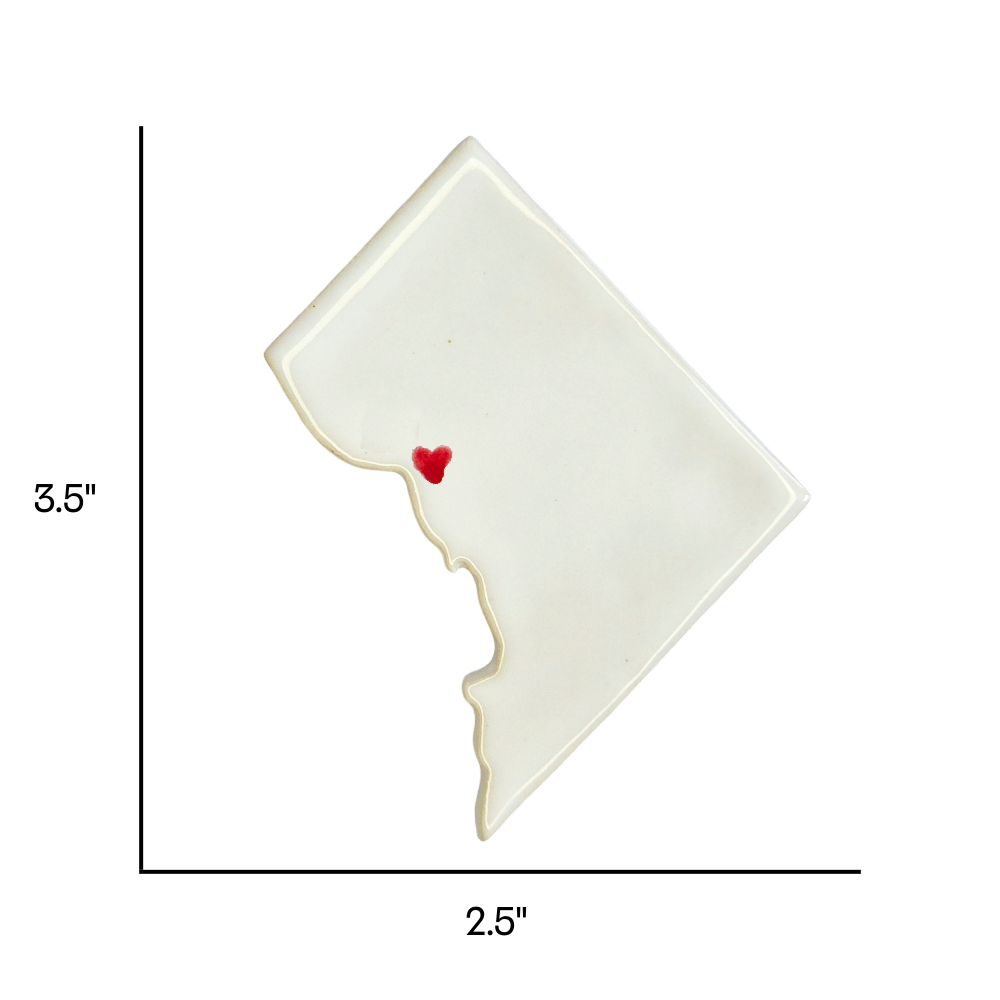 Dupont Circle Ceramic Magnet for Fridge | Handmade Washington DC Gift