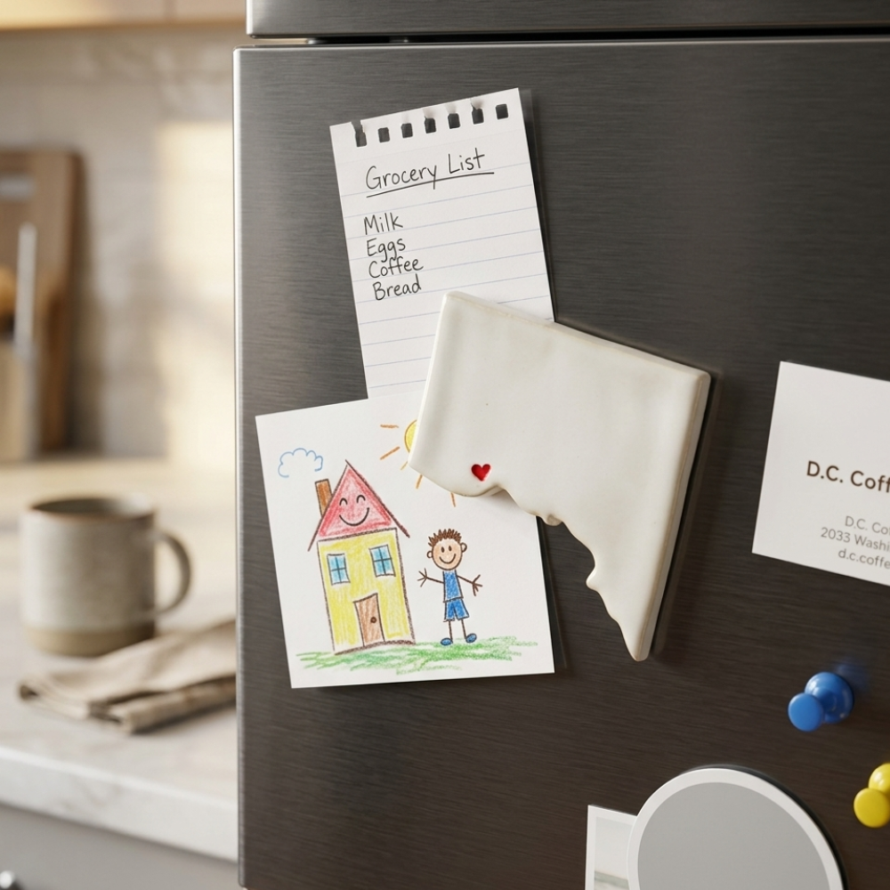 Brookland Ceramic Magnet for Fridge | Handmade Washington DC Gift