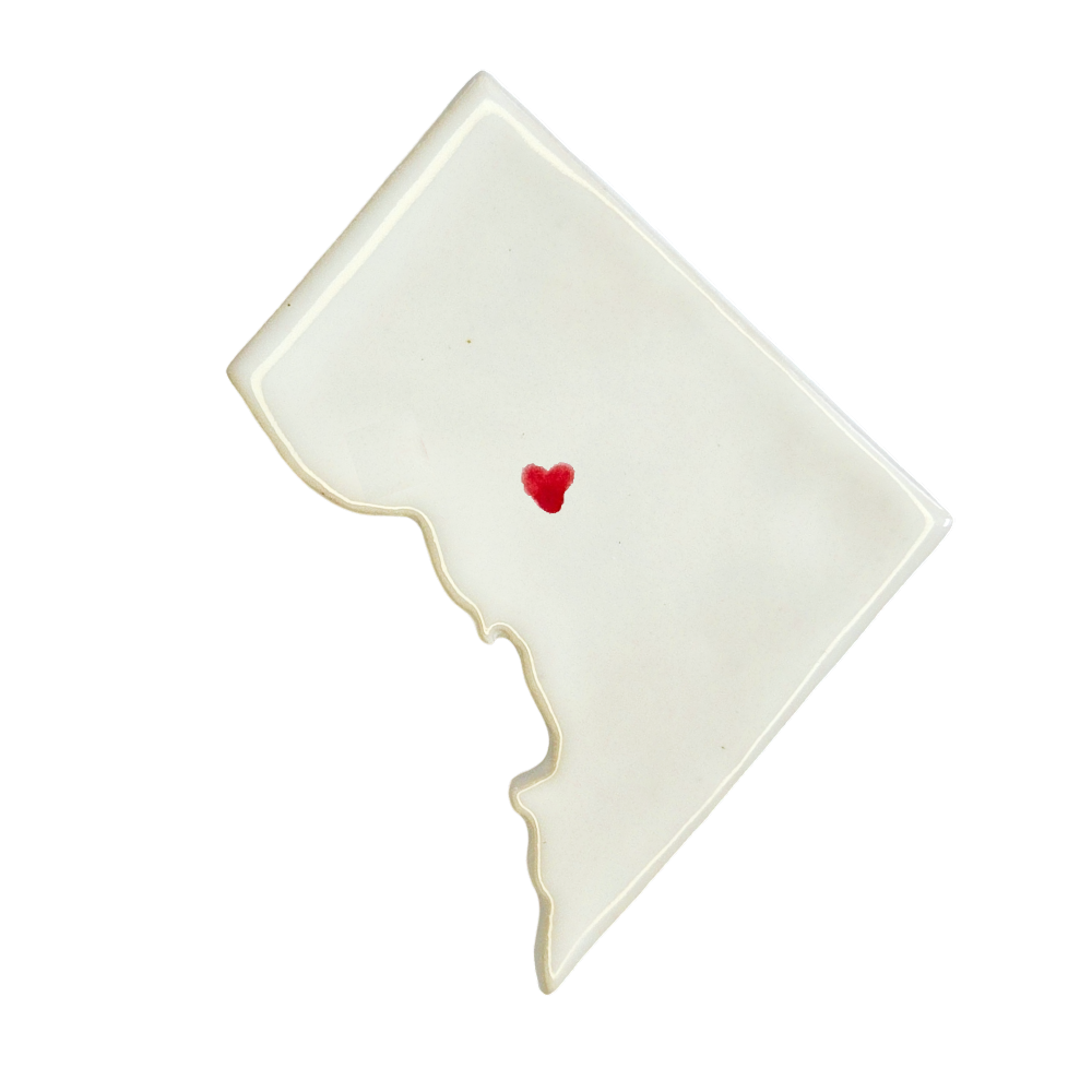 Shaw Ceramic Magnet for Fridge | Handmade Washington DC Gift