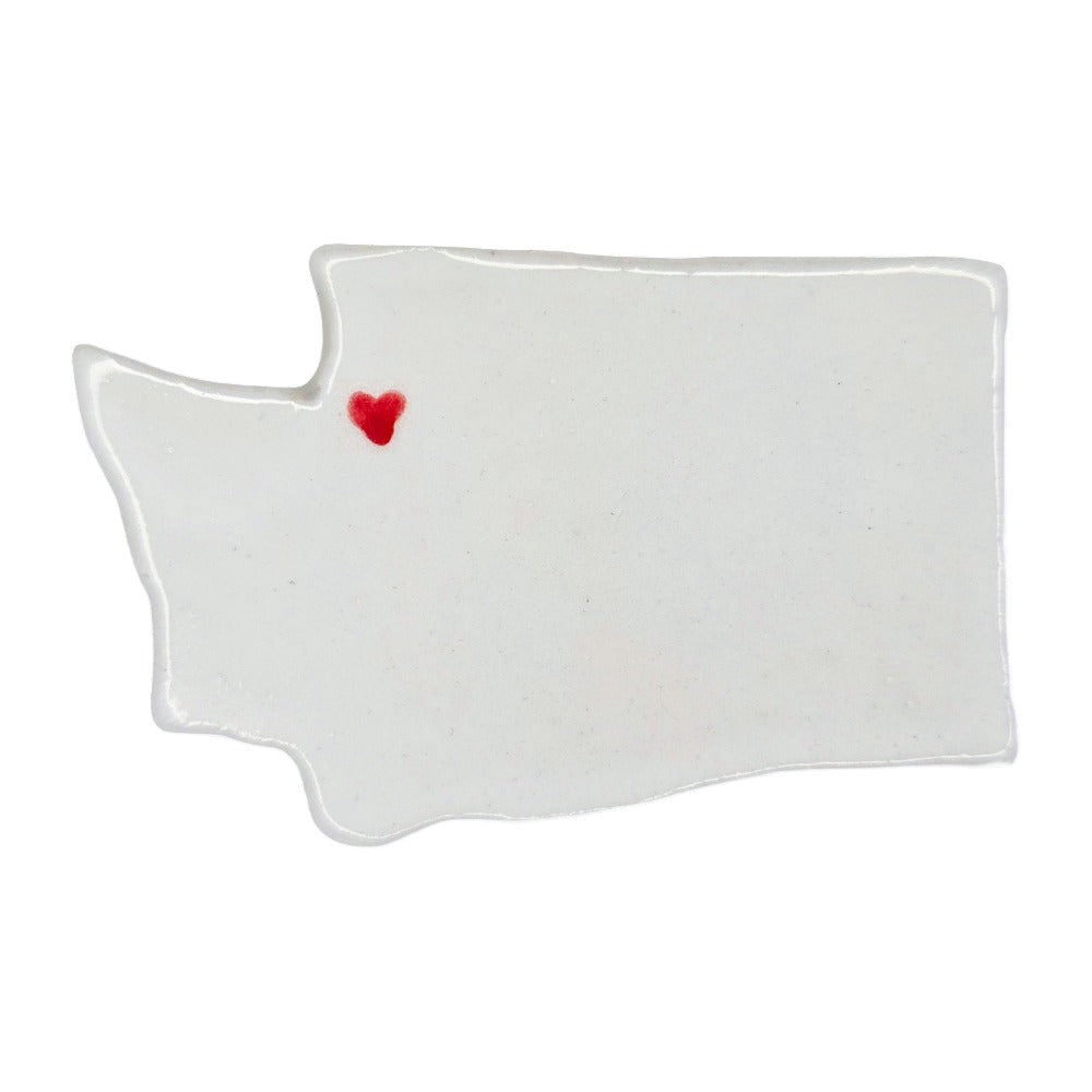 Renton Ceramic Magnet for Fridge - Unique Handmade Washington State Gift