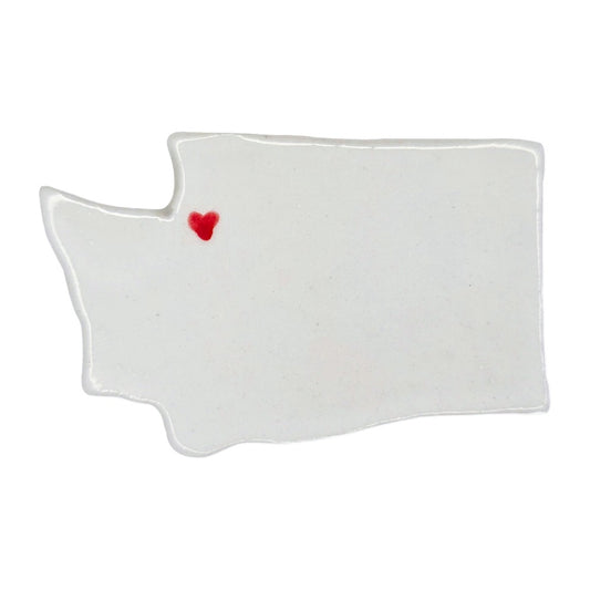 Renton Ceramic Magnet for Fridge - Unique Handmade Washington State Gift