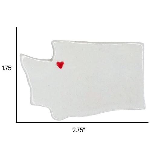 Renton Ceramic Magnet for Fridge - Unique Handmade Washington State Gift