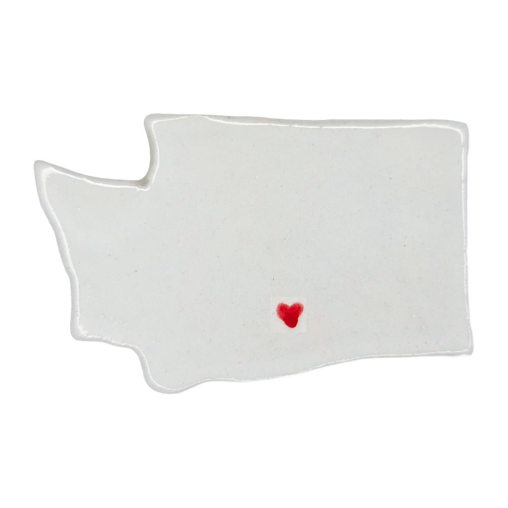 Yakima Ceramic Magnet for Fridge - Unique Handmade Washington State Gift