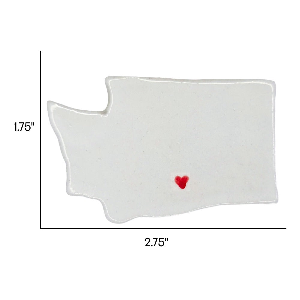 Yakima Ceramic Magnet for Fridge - Unique Handmade Washington State Gift