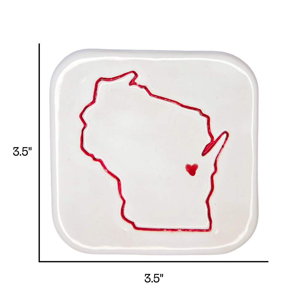 Appleton Handcrafted Ceramic Coaster | Individual Single Coaster