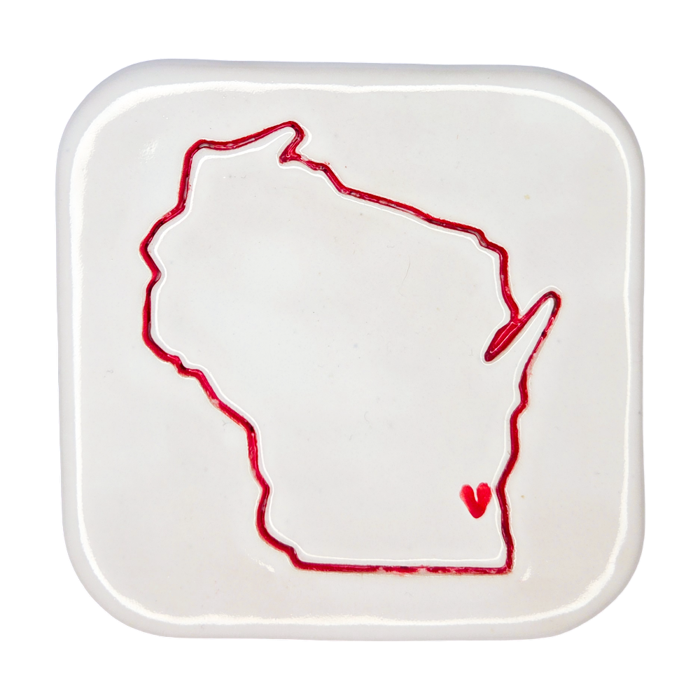 Milwaukee Handcrafted Ceramic Coaster Set of 4 | Unique Wisconsin Gift