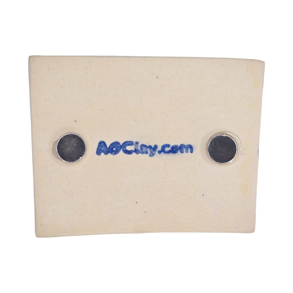 Rock Springs Ceramic Magnet - Handmade Wyoming Souvenir with Heart Design